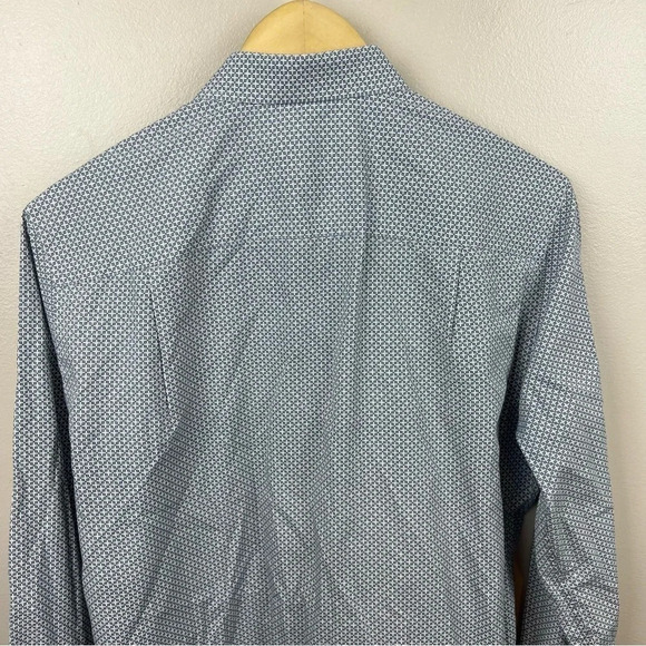 Ted Baker Button Up Dress Shirt Mens Size 15.5 Blue Work Career Professional - Picture 5 of 9